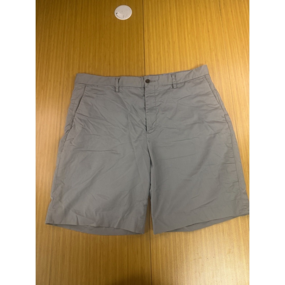 Polo Ralph Lauren Shorts Mens 36 Gray Stretch Classic Fit Chino 9 Inseam